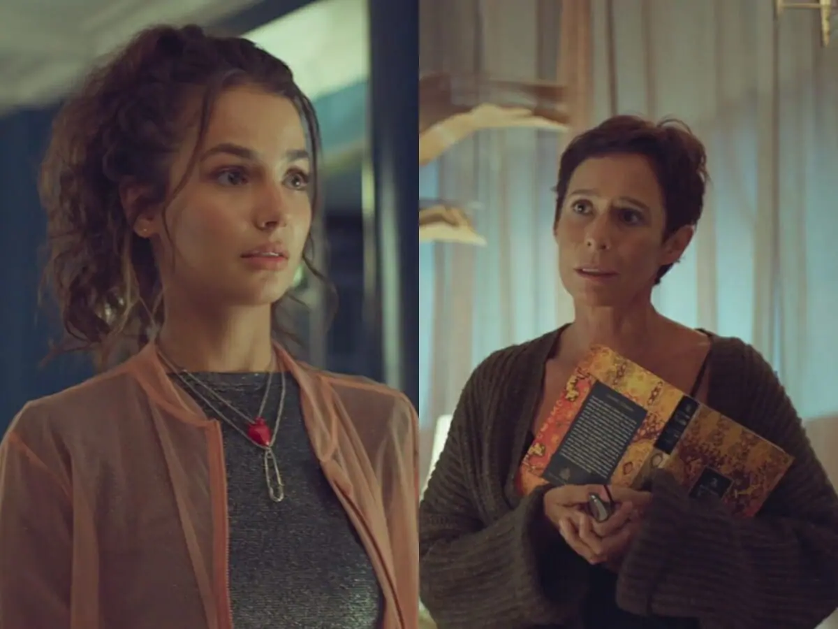 Cecília (Fernanda Marques) e Rebeca (Andrea Beltrão) de Um Lugar ao Sol