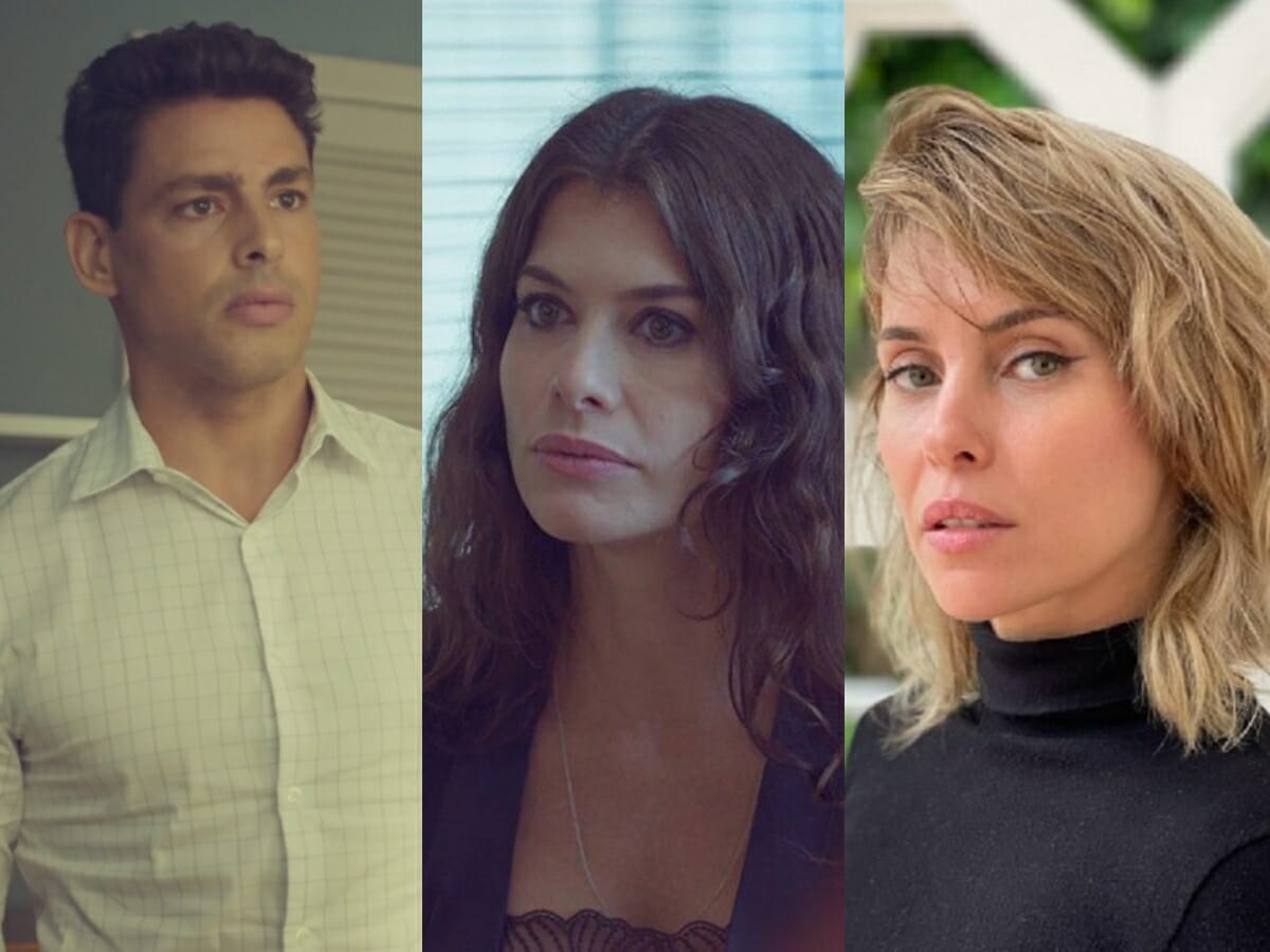 Christian (Cauã Reymond), Bárbara (Alinne Moraes) e Maria Fernanda (Fernanda Nobre) de Um Lugar ao Sol