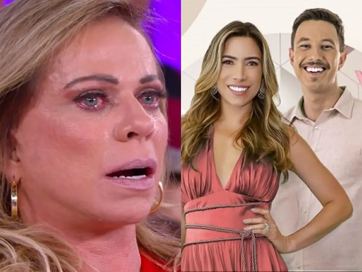 Christina Rocha no Casos de Família e Patrícia Abravanel e Gabriel Cartolano, apresentadores do Vem Pra Cá