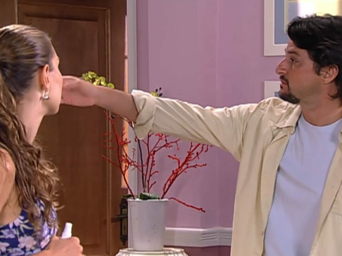 Clarice (Lavínia Vlasak) e Daniel (Marcelo Serrado) de Prova de Amor