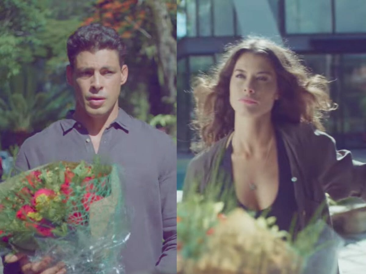 Renato (Cauã Reymond) e Bárbara (Alinne Moraes) em Um Lugar ao Sol (Reprodução/Globo)