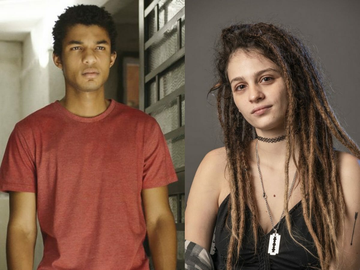 Ravi (Juan Paiva) e Joyce (Lara Tremouroux) em Um Lugar ao Sol (Reprodução/Globo)