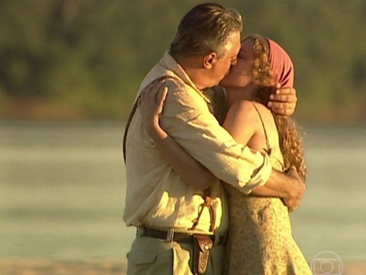 Antonio Fagundes e Patrícia Pillar em cena de O Rei do Gado (Reprodução/Globo)