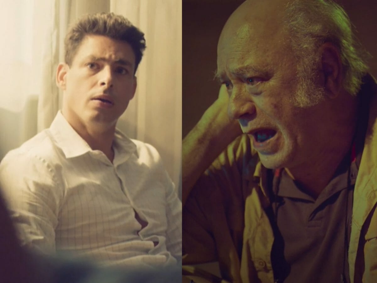 Christian (Cauã Reymond) e Romero (Tonico Pereira) em Um Lugar ao Sol (Reprodução/Globo)