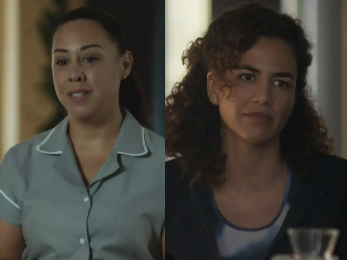 Deusa (Evelyn Castro) e Rose (Bárbara Colen) em Quanto Mais Vida, Melhor! (Reprodução/Globo)