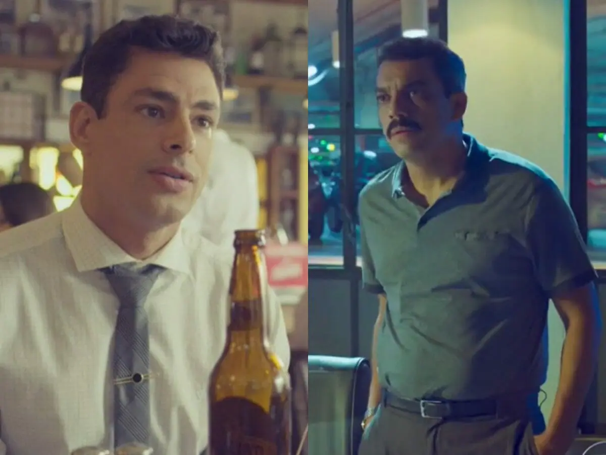 Christian (Cauã Reymond) e Anchieta (Alexandre Lino) em Um Lugar ao Sol (Reprodução/Globo)