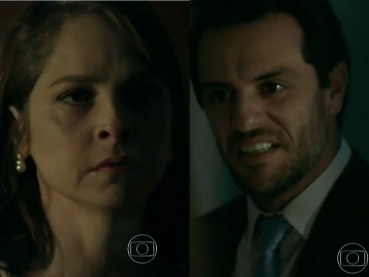 Carolina (Drica Moraes) e Alex (Rodrigo Lombardi) em Verdades Secretas (Reprodução/Globo)