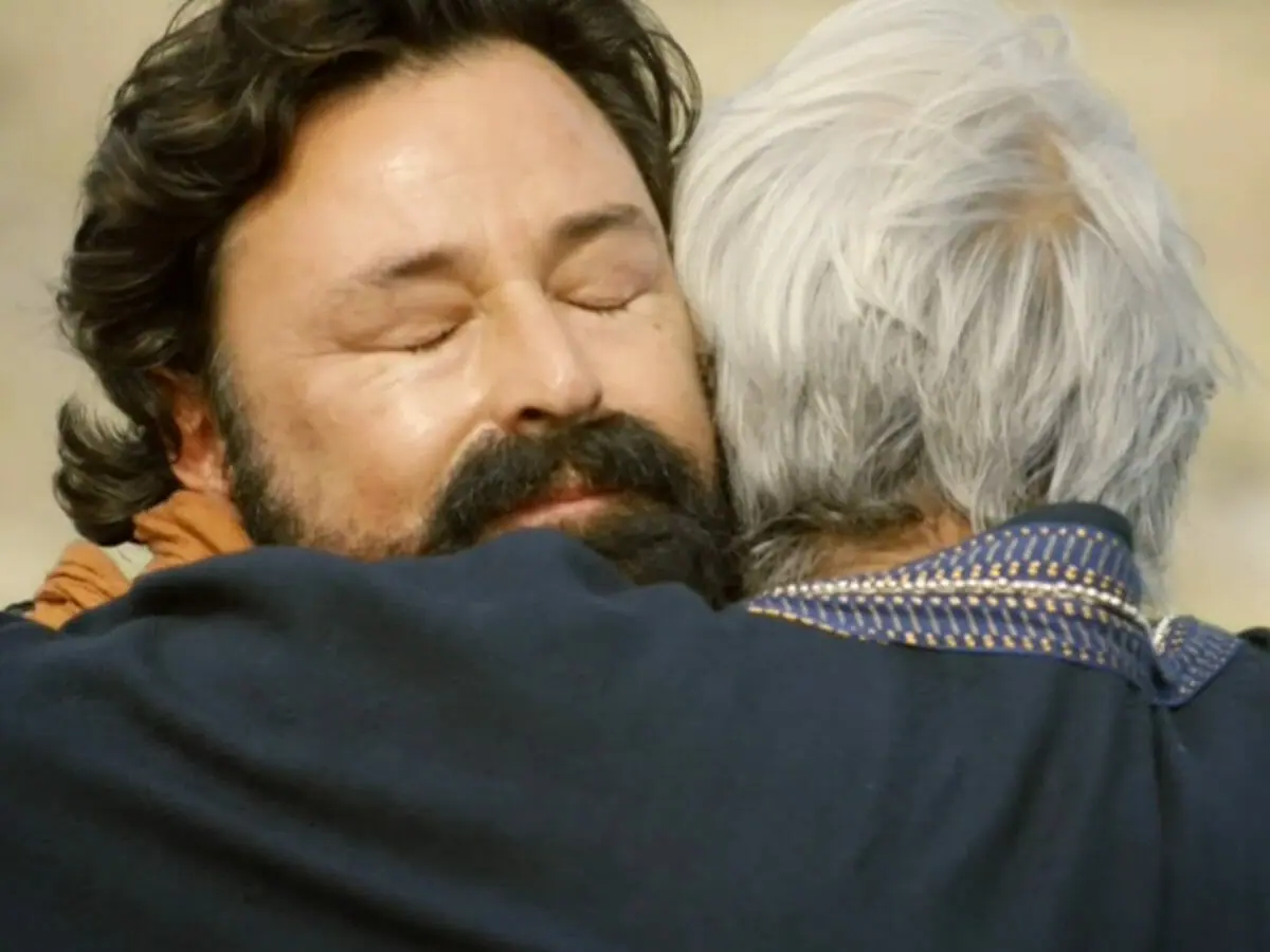 Ló (Emílio Orciollo Neto) e Abrão (Zé Carlos Machado) em A Bíblia (Reprodução/Record TV)