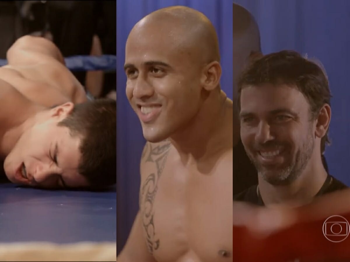 Duca (Arthur Aguiar), Yuri (Aliu Sisse) e Lobão (Marcelo Faria) de Malhação Sonhos