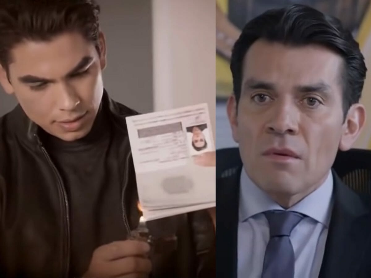 Ernesto (Jorge Salinas) quando jovem e atualmente em Te Dou a Vida (Reprodução)
