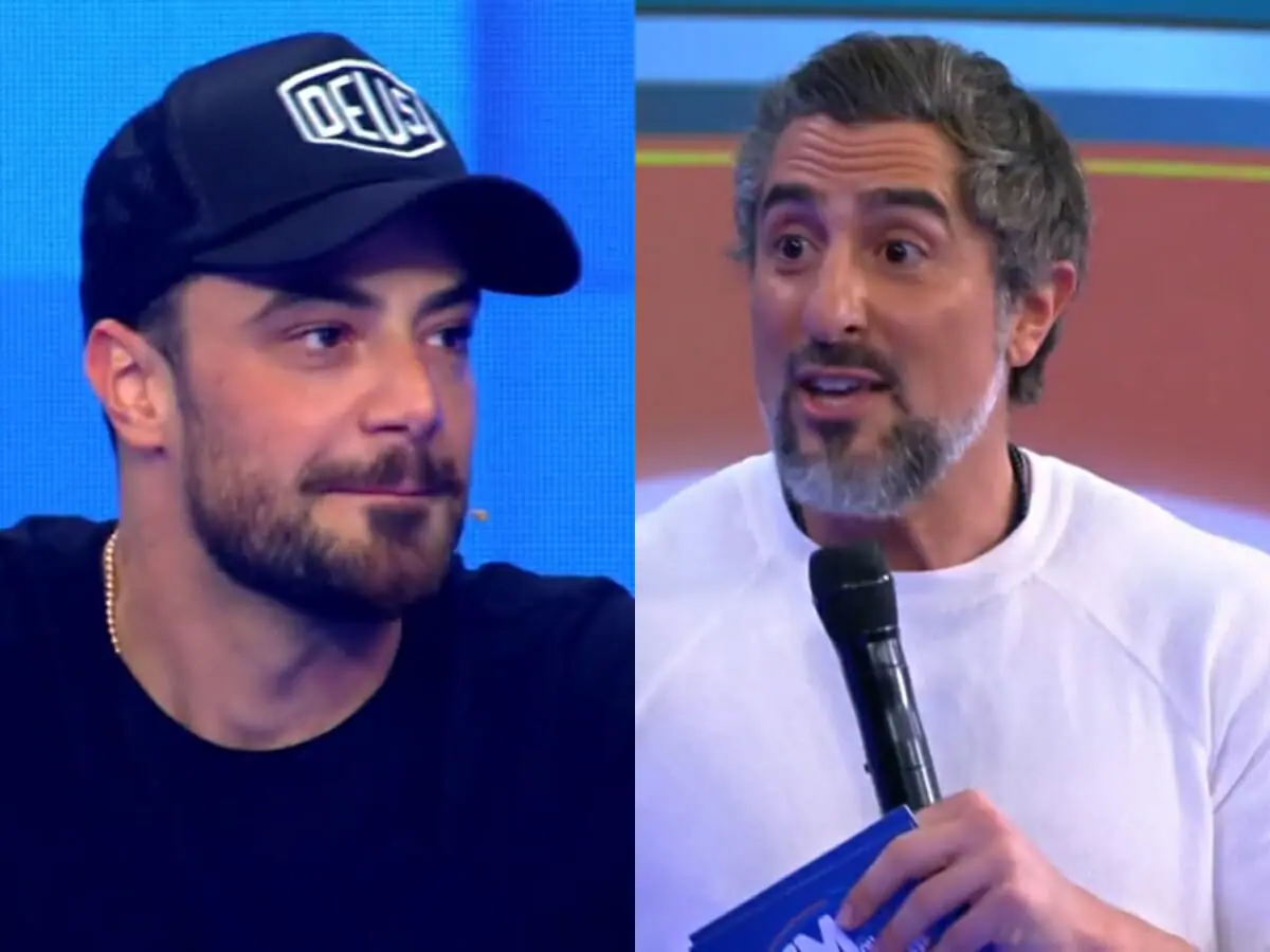 Felipe Titto e Marcos Mion no Caldeirão
