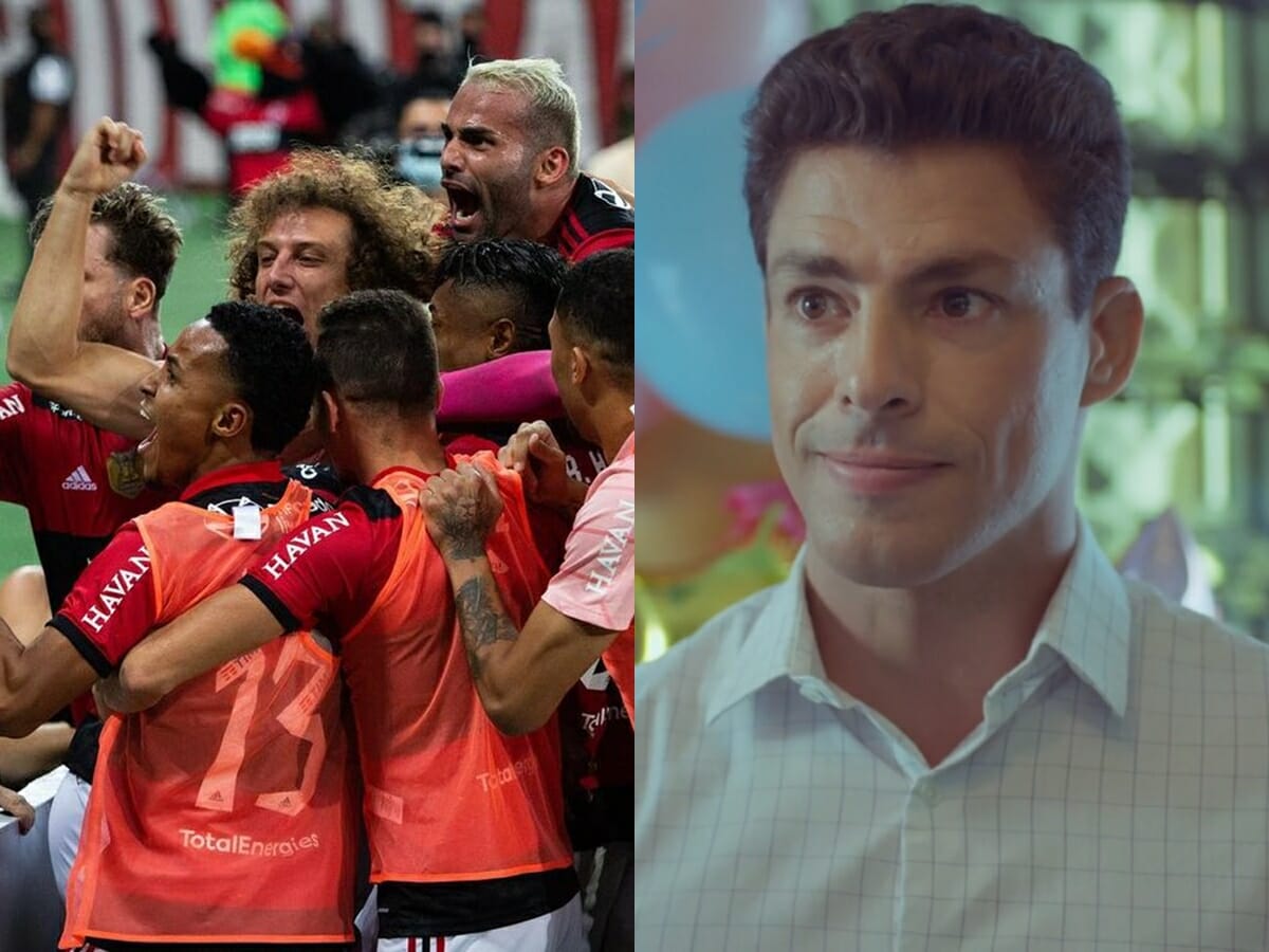 Flamengo e Christian (Cauã Reymond) de Um Lugar ao Sol