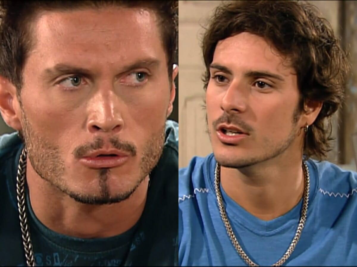 Gerião (André Segatti) e Murilo (Sérgio Abreu) de Prova de Amor
