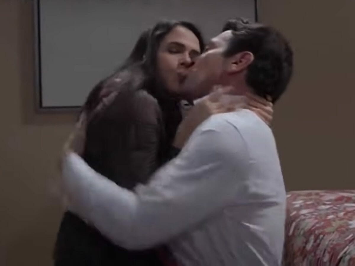 Irene (Camila Selser) e Ernesto (Jorge Salinas) em Te Dou a Vida (Reprodução)
