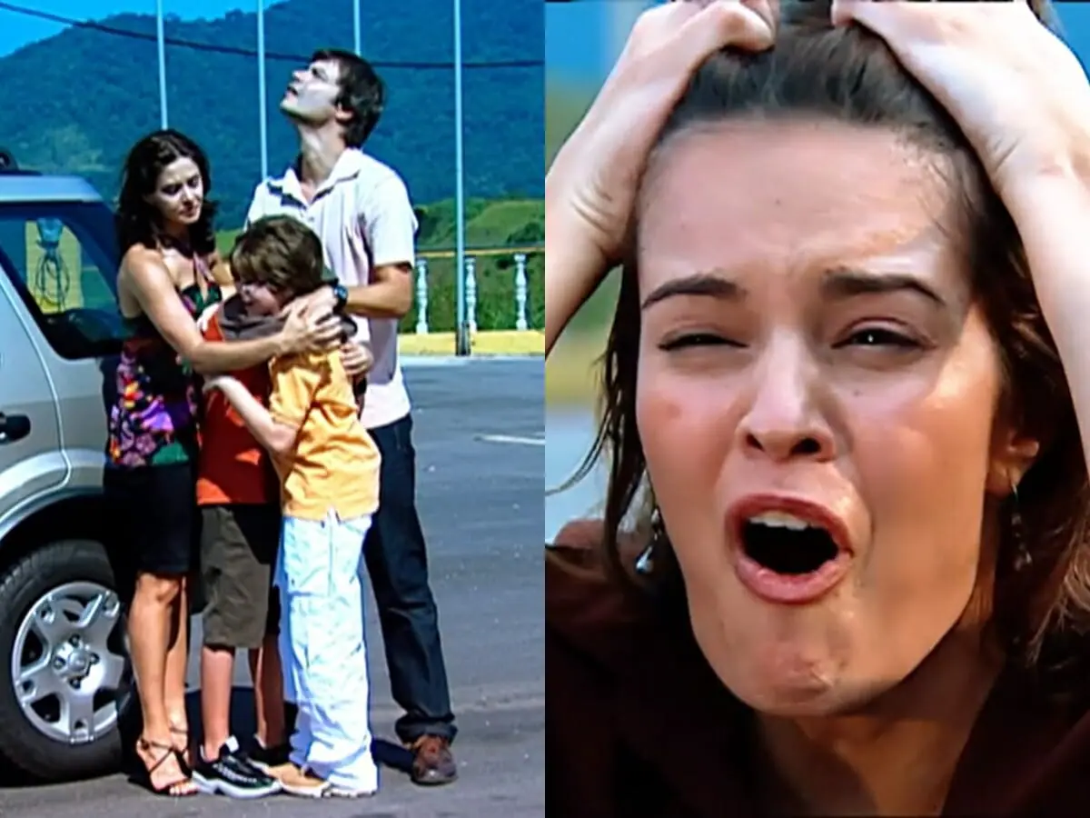 Joana (Bianca Rinaldi), Dudu (Pedro Malta), Joãozinho, Felipe (Heitor Martinez) e Iolanda (Raquel Nunes) de Prova de Amor
