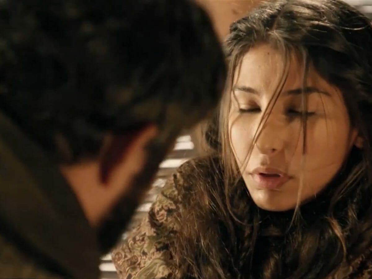 Judá (Thiago Rodrigues) e Tamar (Juliana Xavier) em Gênesis (Reprodução)
