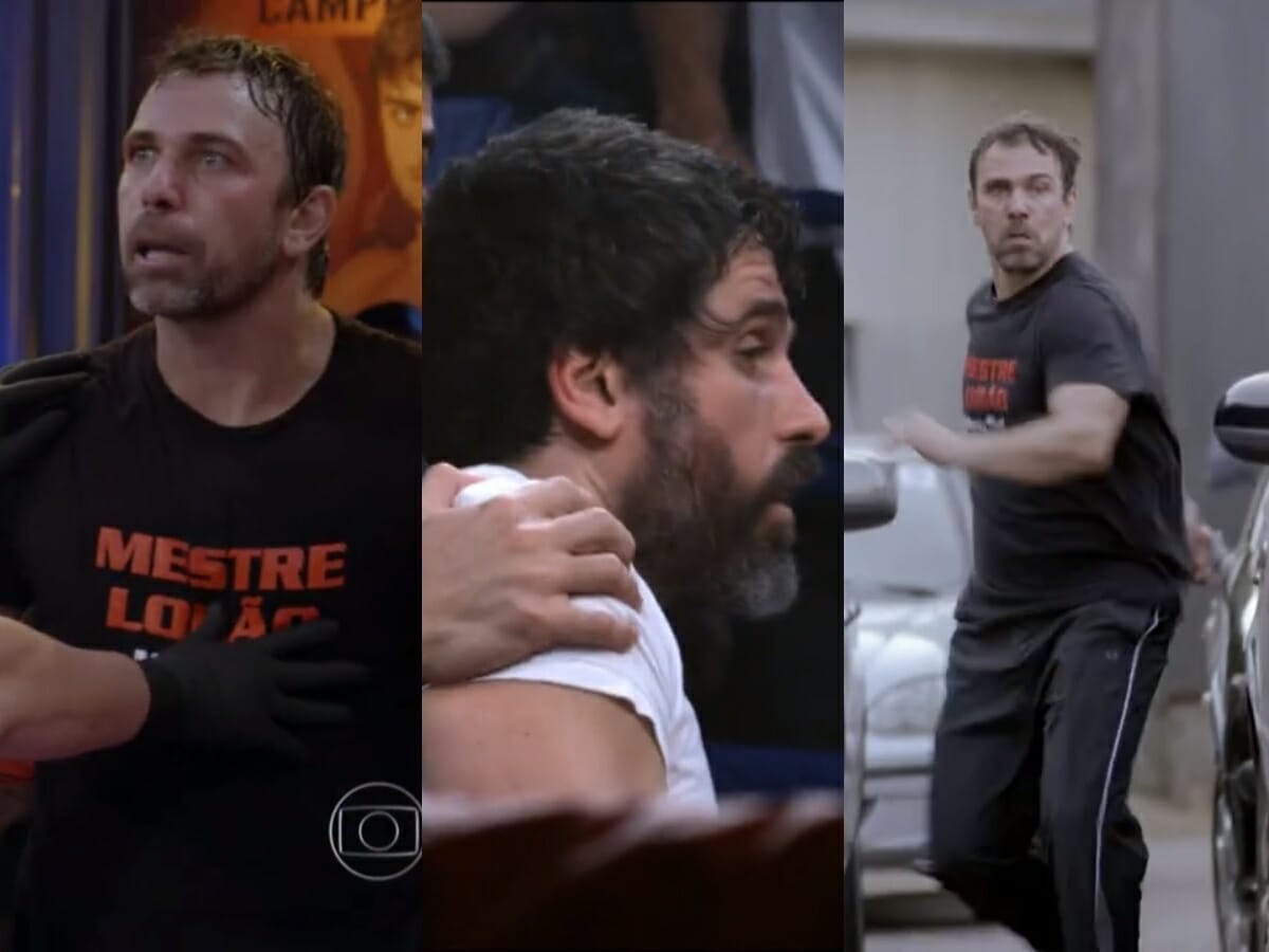 Lobão (Marcelo Faria) e Gael (Eriberto Leão) de Malhação Sonhos