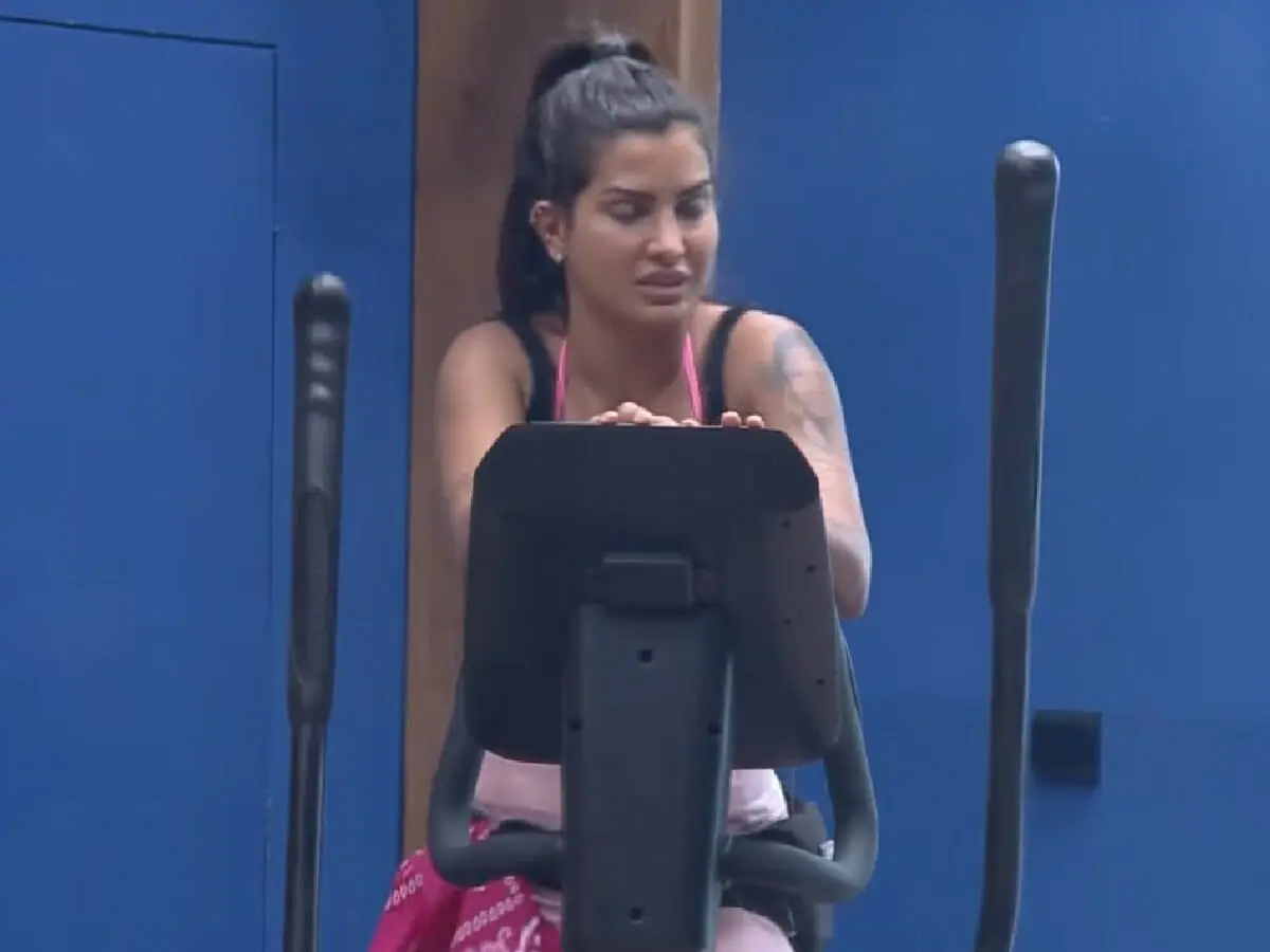 Marina Ferrari em A Fazenda 13 (Reprodução/PlayPlus)