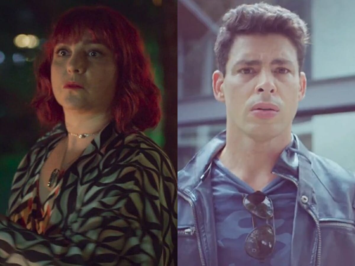 Nicole (Ana Baird) e Christian (Cauã Reymond) de Um Lugar ao Sol