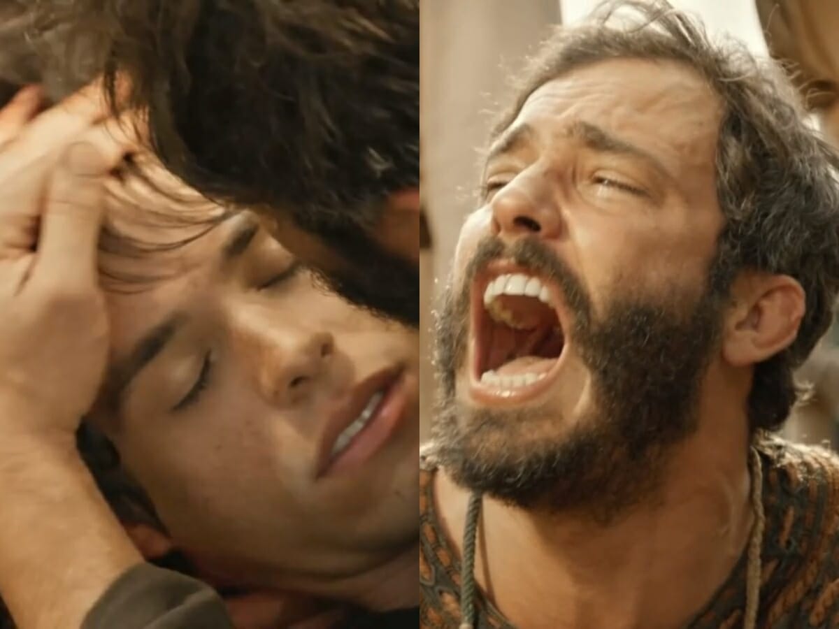 Onã (Caio Vegatti) e Judá (Thiago Rodrigues) de Gênesis