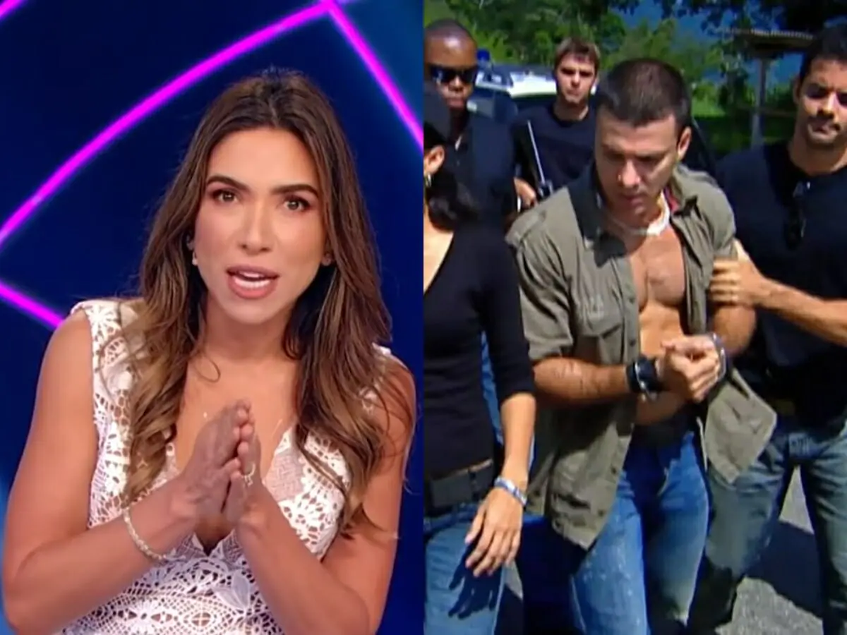 Patrícia Abravanel no Roda a Roda e Lopo (Leonardo Vieira) de Prova de Amor