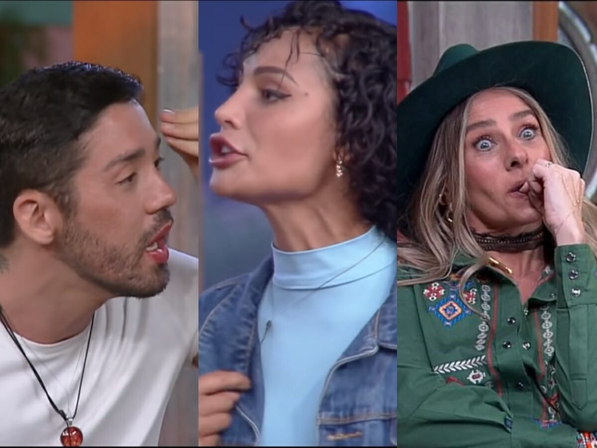 Rico Melquiades, Aline Mineiro e Adriane Galisteu em A Fazenda 13