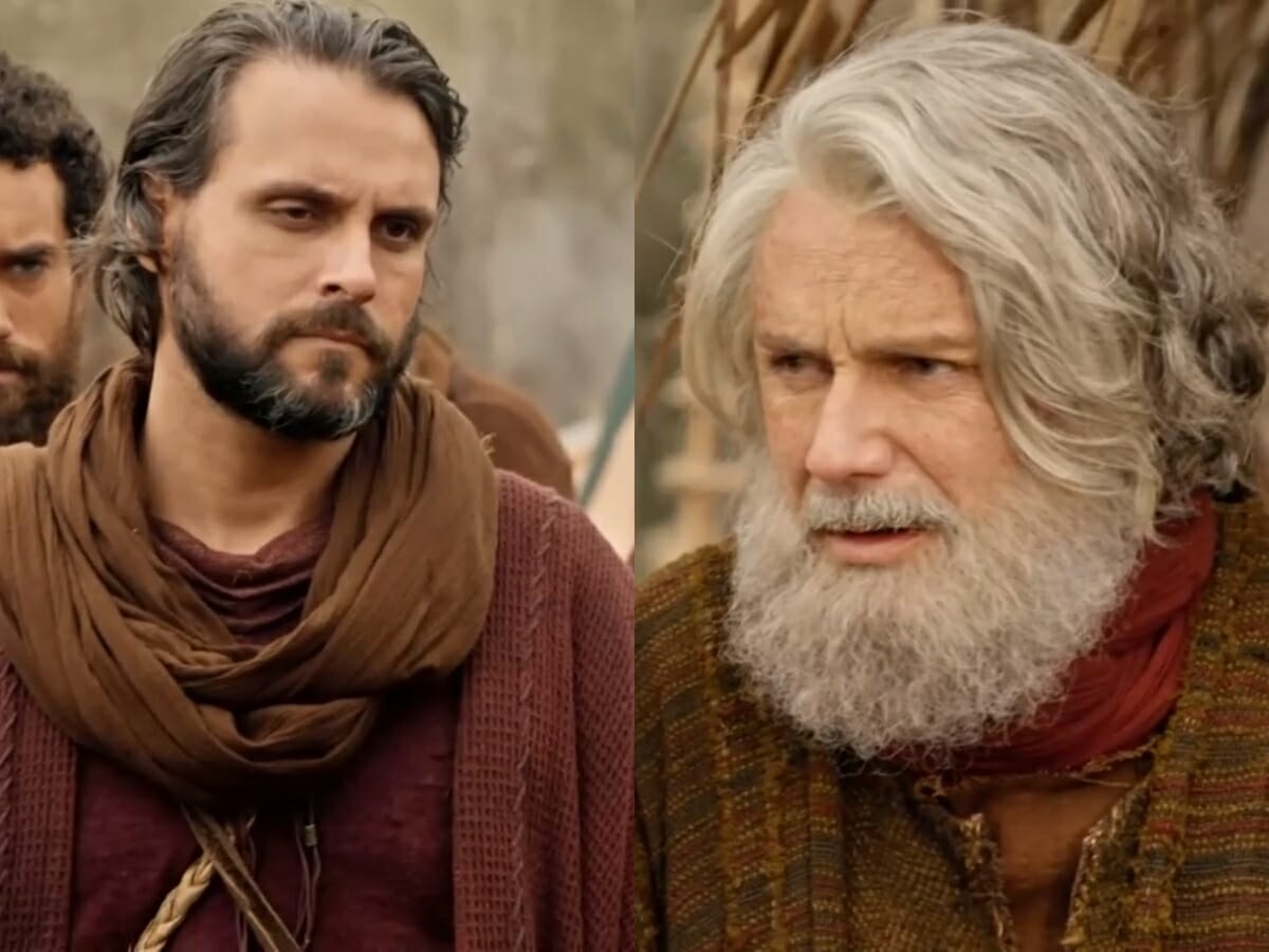 Rúben (Felipe Cunha) e Jacó (Petrônio Gontijo) de Gênesis