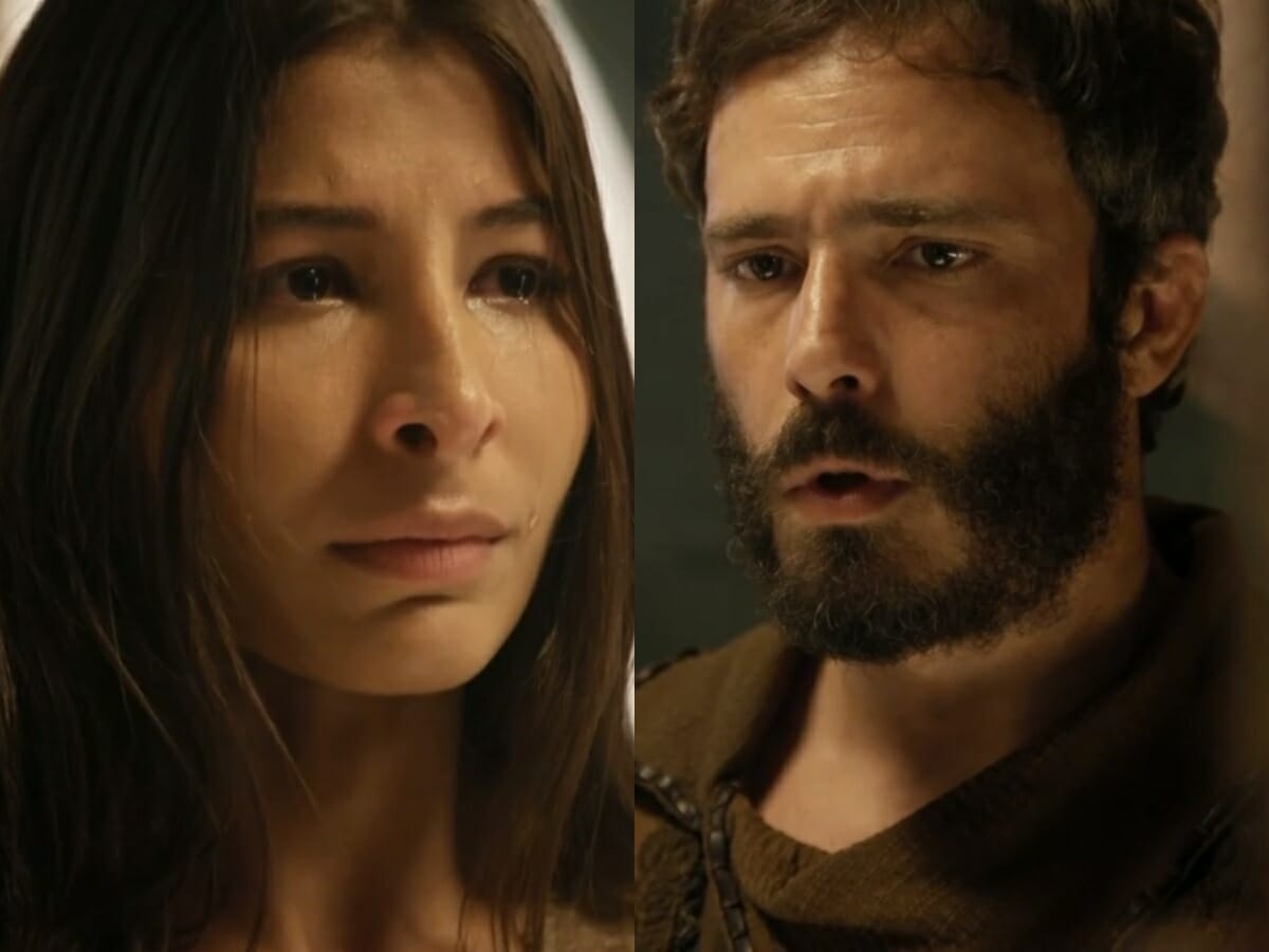 Tamar (Juliana Xavier) e Judá (Thiago Rodrigues) de Gênesis