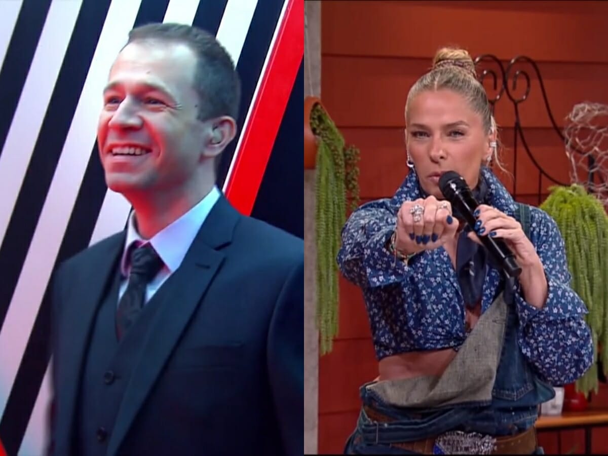 Tiago Leifert no The Voice Brasil e Adriane Galisteu em A Fazenda 13