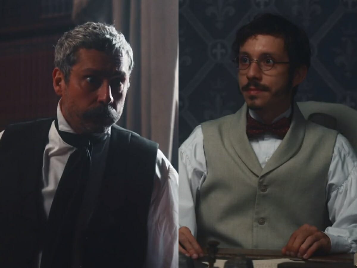 Tonico (Alexandre Nero) e Nélio (João Pedro Zappa) de Nos Tempos do Imperador