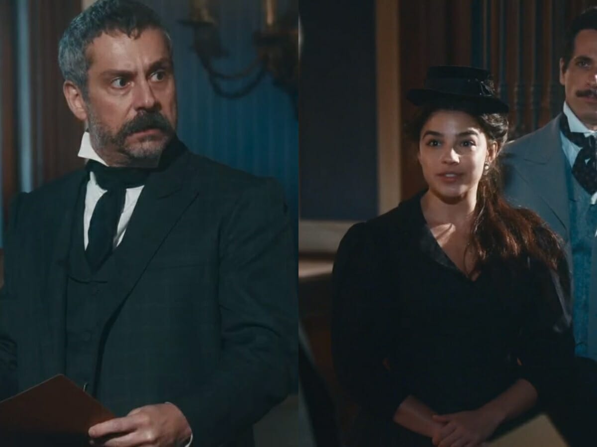 Tonico (Alexandre Nero) e Pilar (Gabriela Medvedovski) de Nos Tempos do Imperador