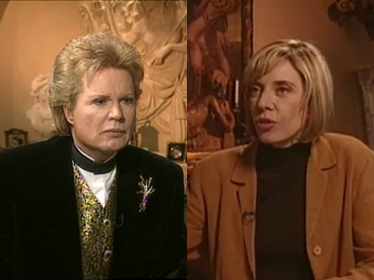 Walter Mercado e Marília Gabriela no De Frente com Gabi, do SBT (Reprodução: SBT)