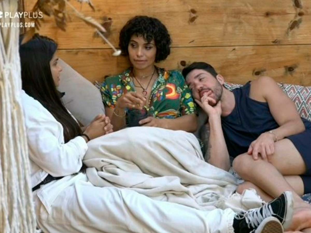 Marina Ferrari, Aline Mineiro e Rico Melquiades em A Fazenda 13