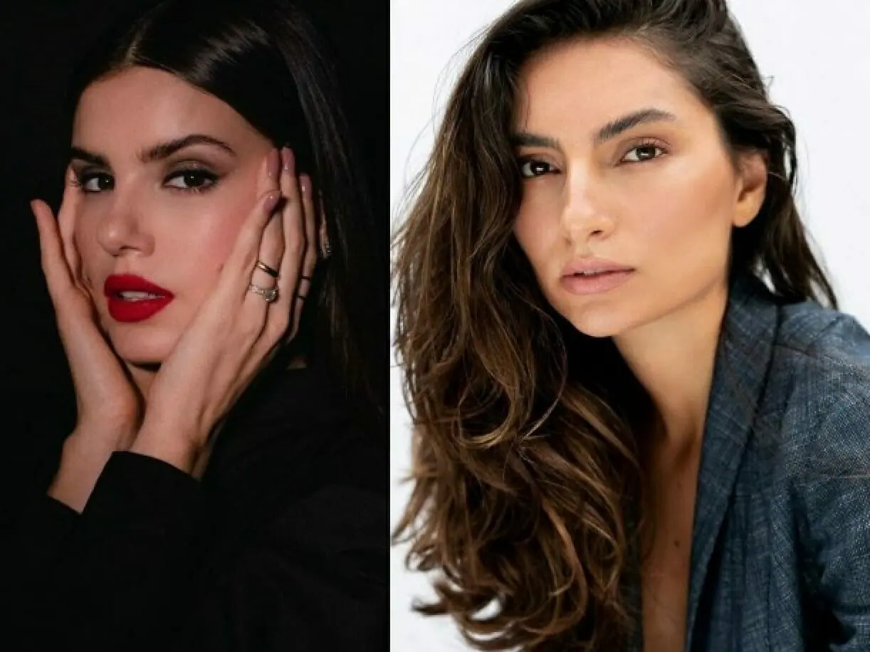 Roberta Franco (à direita) é a dublê de Camila Queiroz (à direita) em Verdades Secretas (Divulgação/Globo/Reprodução/Instagram)