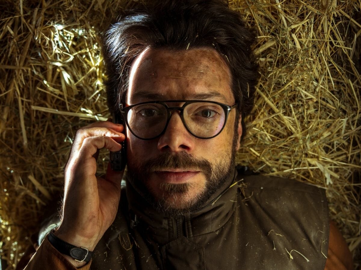 O ator Álvaro Morte na temporada final de La Casa de Papel