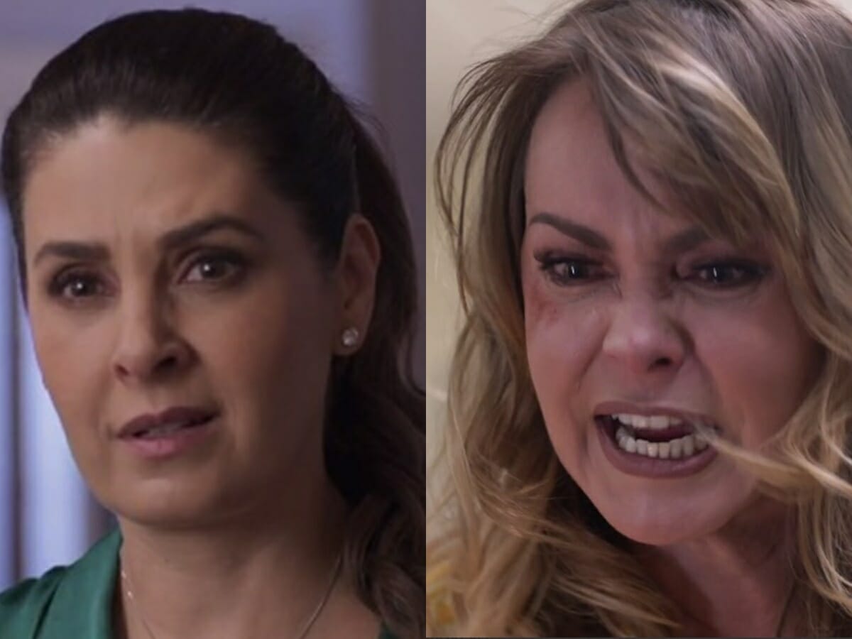 Mayrín Villanueva e Gaby Spanic em cena de Si Nos Dejan (Reprodução: Televisa S.A.)