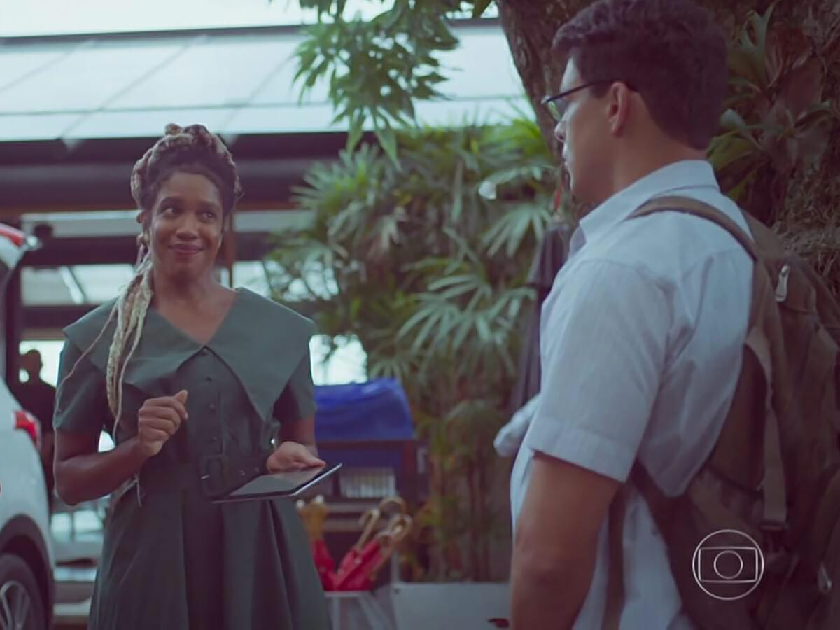 Maria Gal e Cauã Reymond em Um Lugar ao Sol