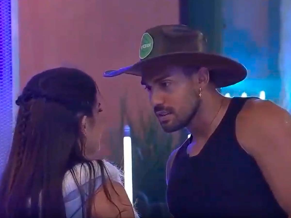 Marina Ferrari e Bil Araújo em A Fazenda 13