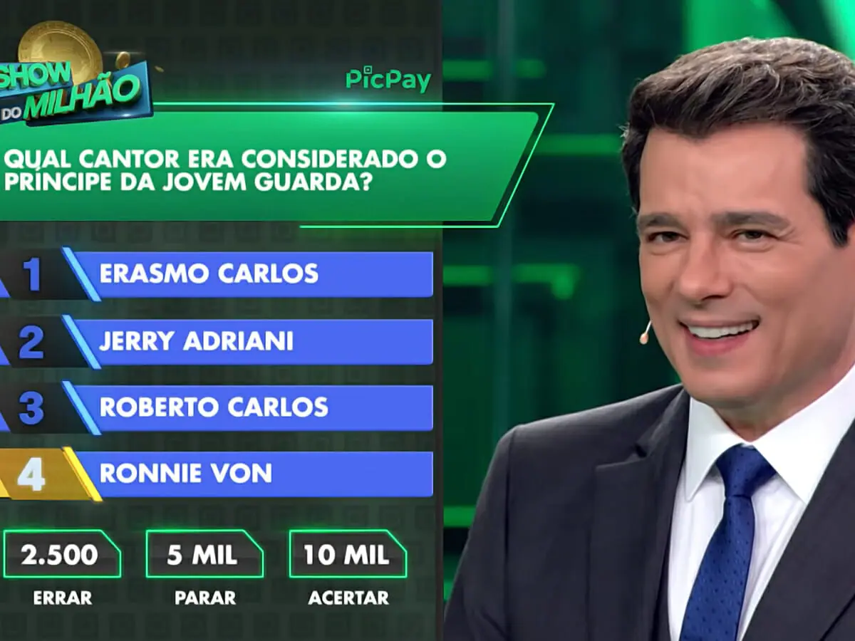 Show do Milhão erra pergunta sobre Ronnie Von