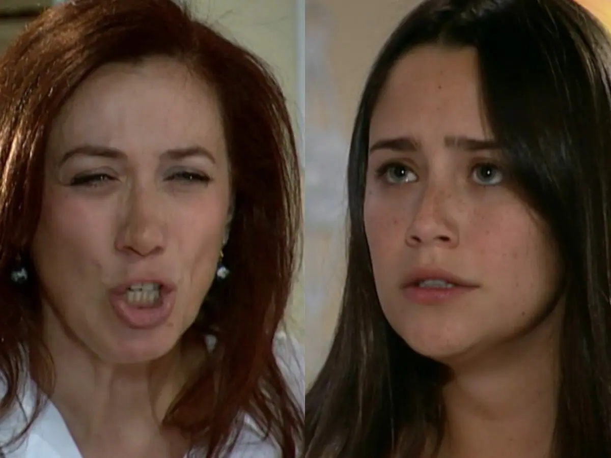 Marta (Lilia Cabral) e Nanda (Fernanda Vasconcellos) em Páginas da Vida (Reprodução/Globo)