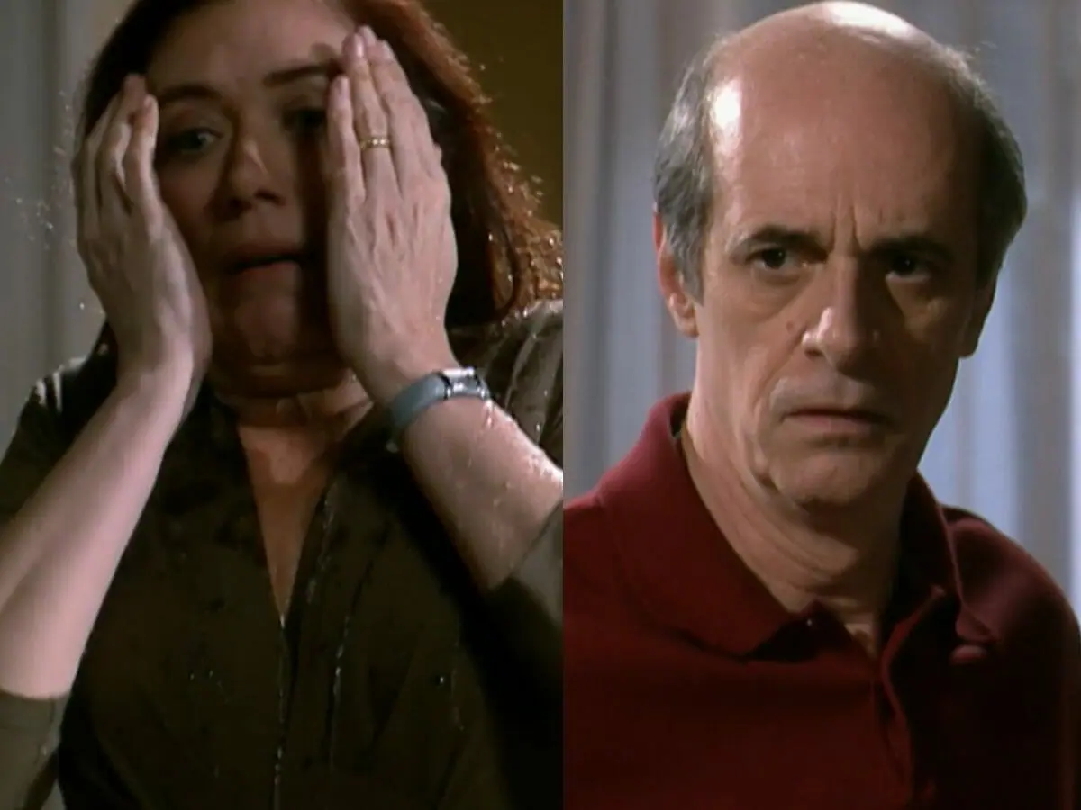 Marta (Lilia Cabral) e Alex (Marcos Caruso) em Páginas da Vida (Reprodução/Globo)