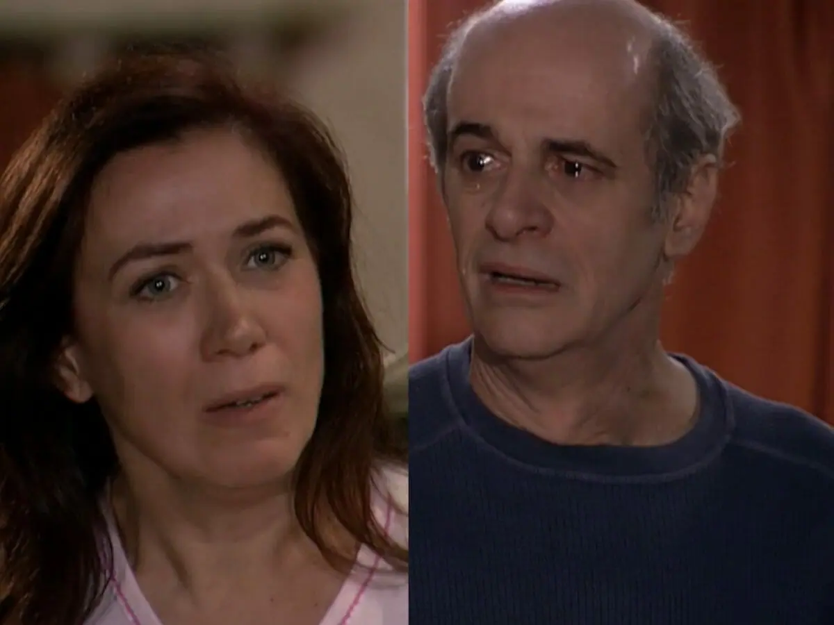 Marta (Lilia Cabral) e Alex (Marcos Caruso) em Páginas da Vida (Reprodução/Globo)