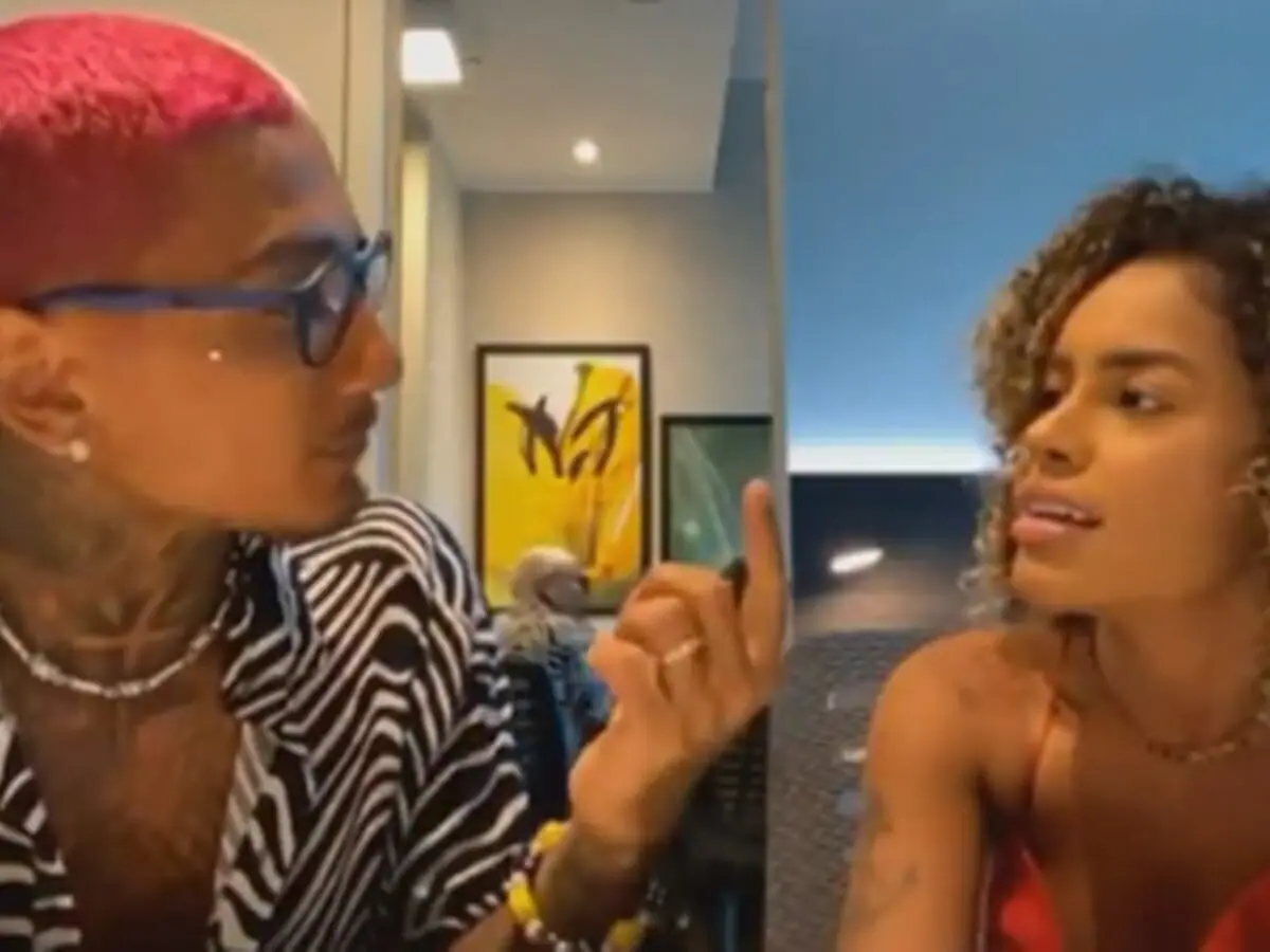 Dynho Alves e Sthe Matos descobrem a porcentagem de votos da eliminação (Reprodução: Instagram)