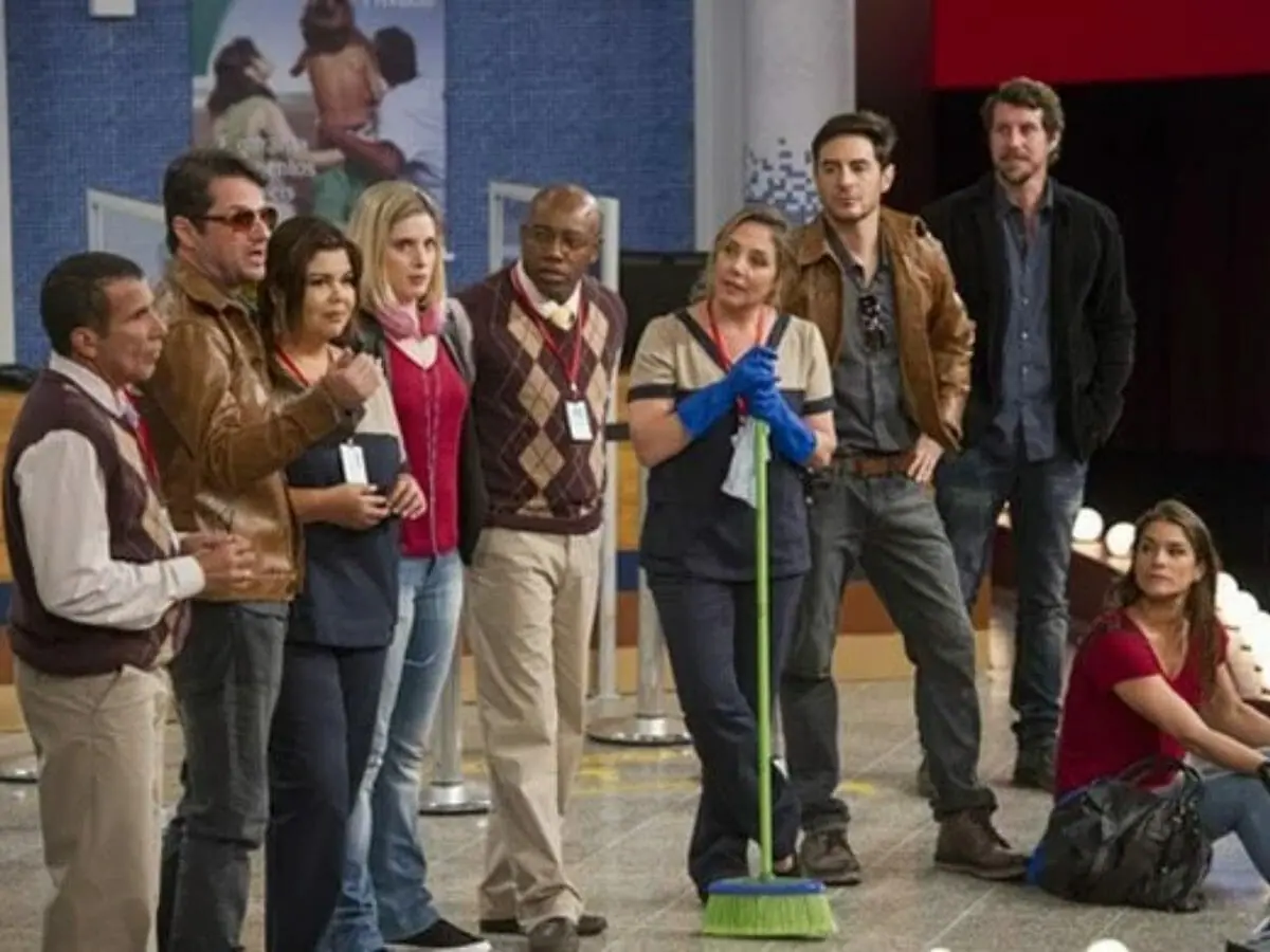 Elenco do programa Tomara que Caia (2015) na Globo (Reprodução)