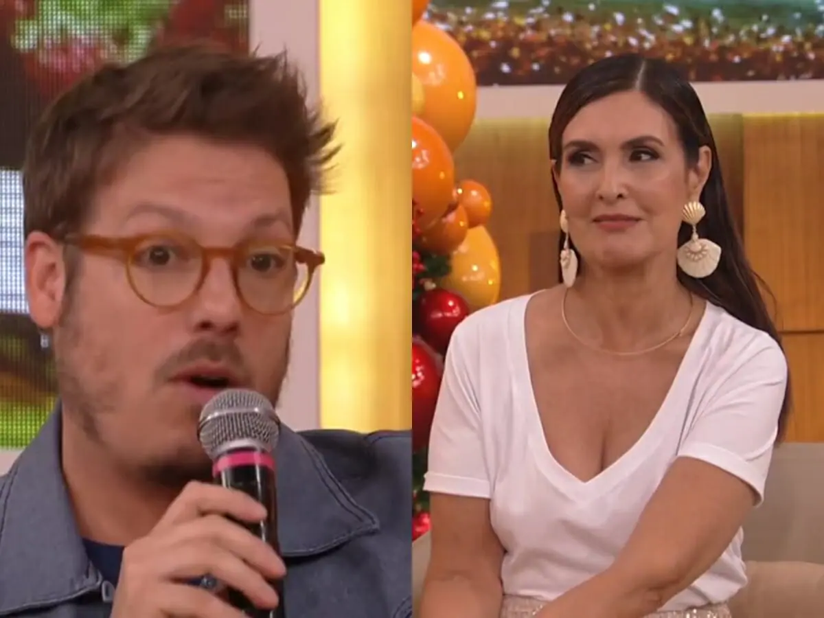 Fábio Porchat e Fátima Bernardes no Encontro