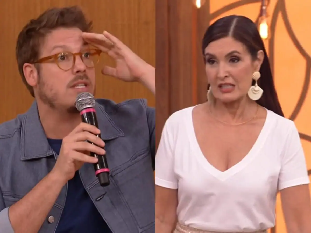 Fábio Porchat e Fátima Bernardes no Encontro