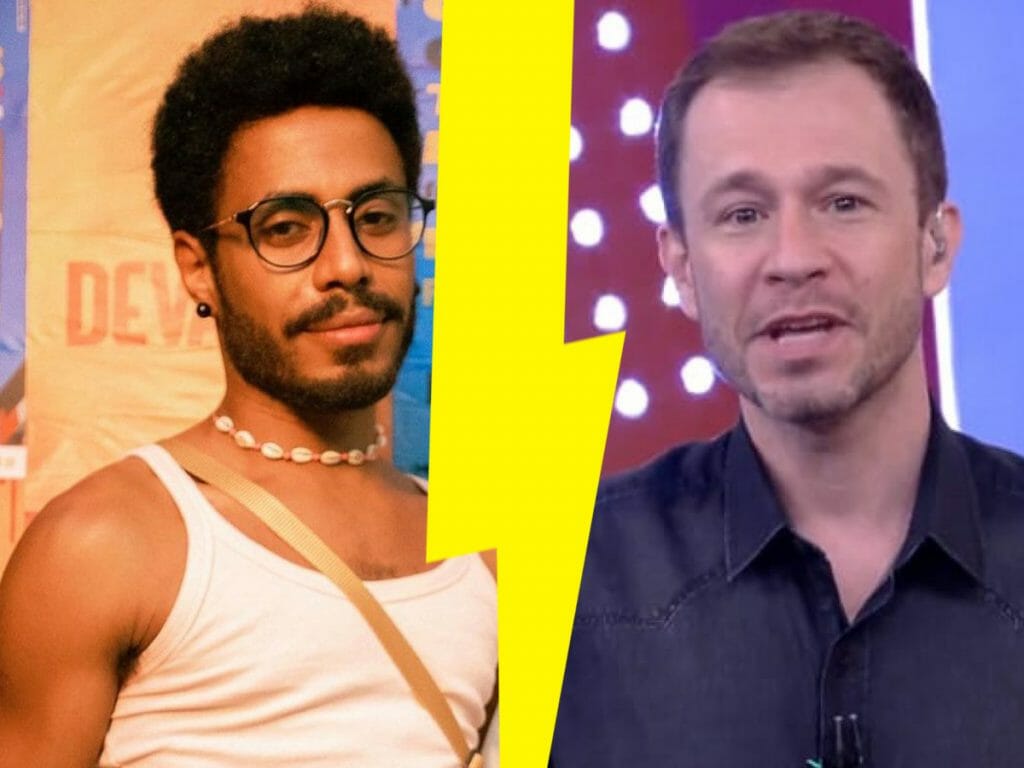 Ícaro Silva e Tiago Leifert