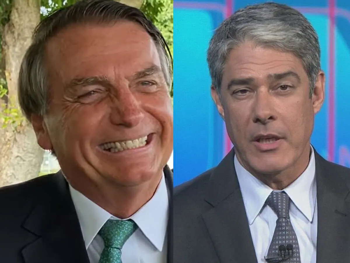 Jair Bolsonaro e William Bonner