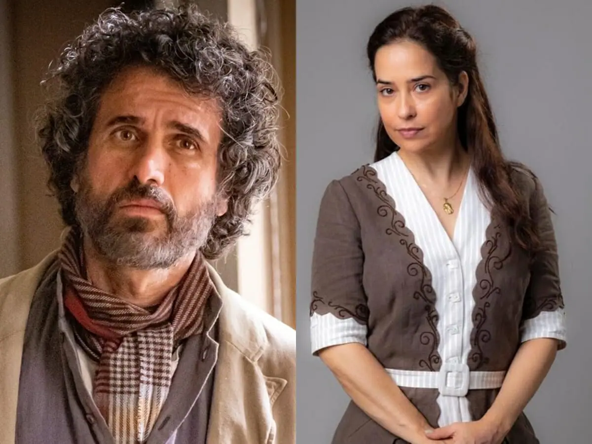 Leônidas (Eriberto Leão) e Heloísa (Paloma Duarte) de Além da Ilusão