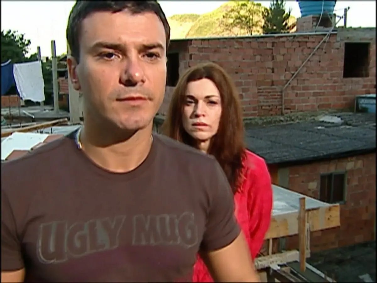 Lopo (Leonardo Vieira) e Estela (Adriana Garambone) de Prova de Amor